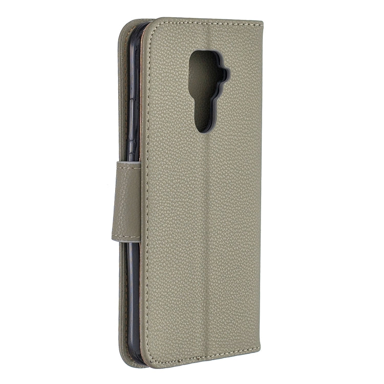 For Huawei Mate 30 Lite Litchi Texture Pure Color Horizontal Flip PU Leather Case with Holder & Card Slots & Wallet & Lanyard