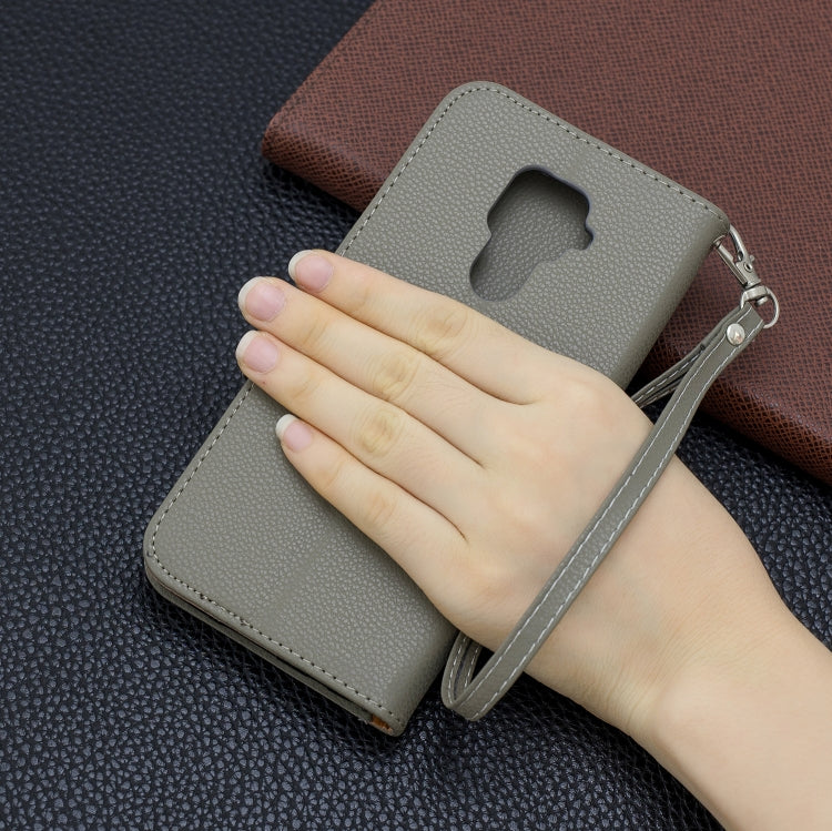 For Huawei Mate 30 Lite Litchi Texture Pure Color Horizontal Flip PU Leather Case with Holder & Card Slots & Wallet & Lanyard