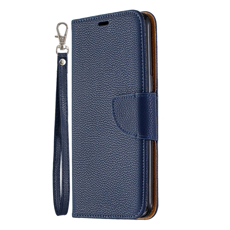 For Galaxy A10s Litchi Texture Pure Color Horizontal Flip PU Leather Case with Holder & Card Slots & Wallet & Lanyard