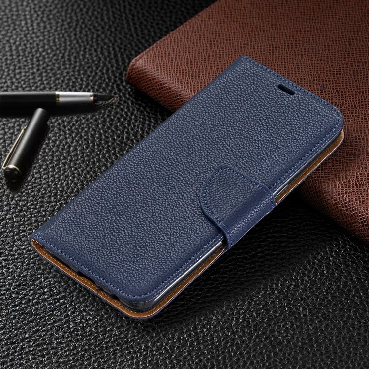 For Galaxy A10s Litchi Texture Pure Color Horizontal Flip PU Leather Case with Holder & Card Slots & Wallet & Lanyard