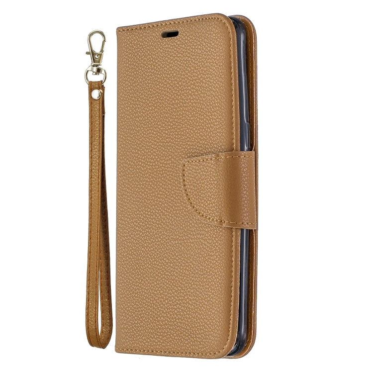 For Galaxy A10s Litchi Texture Pure Color Horizontal Flip PU Leather Case with Holder & Card Slots & Wallet & Lanyard