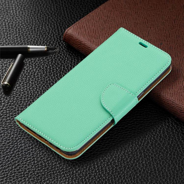 For Galaxy A10s Litchi Texture Pure Color Horizontal Flip PU Leather Case with Holder & Card Slots & Wallet & Lanyard
