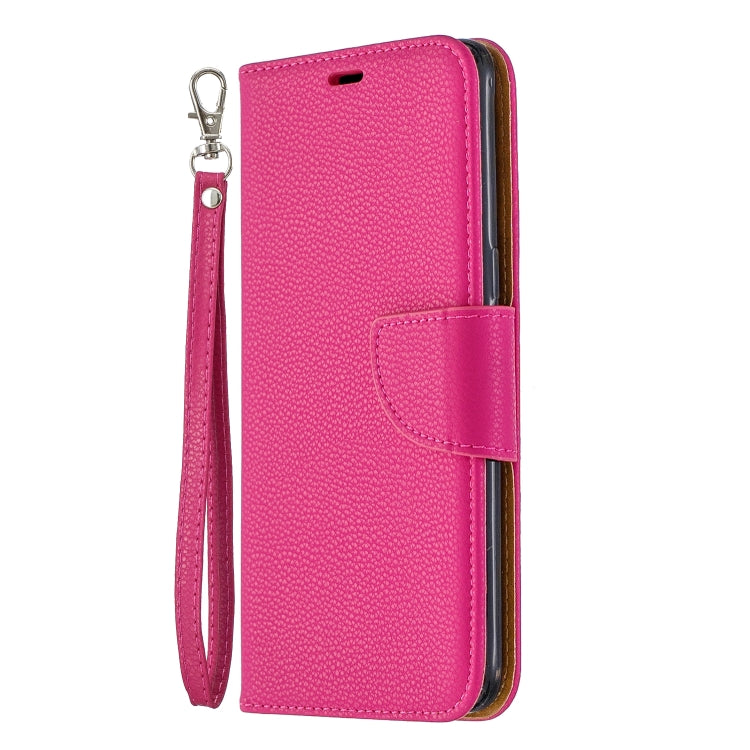 For Galaxy A10s Litchi Texture Pure Color Horizontal Flip PU Leather Case with Holder & Card Slots & Wallet & Lanyard