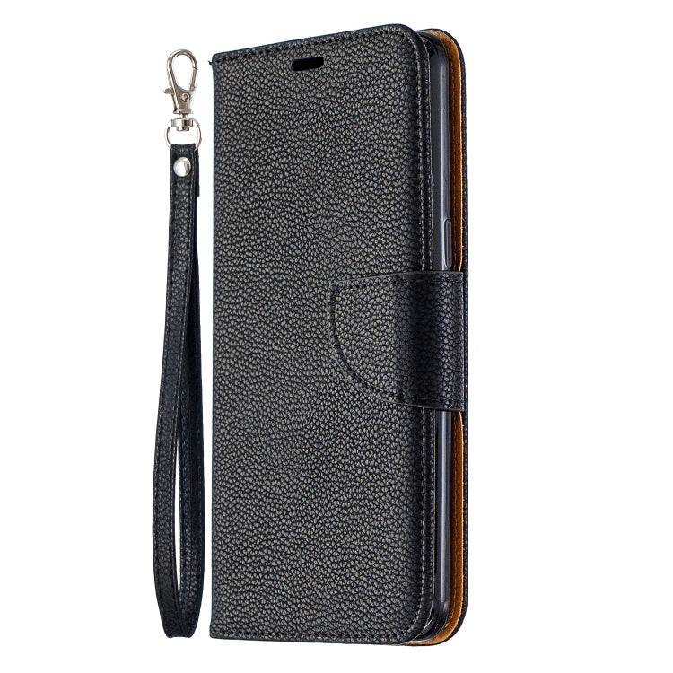 For Galaxy A10s Litchi Texture Pure Color Horizontal Flip PU Leather Case with Holder & Card Slots & Wallet & Lanyard