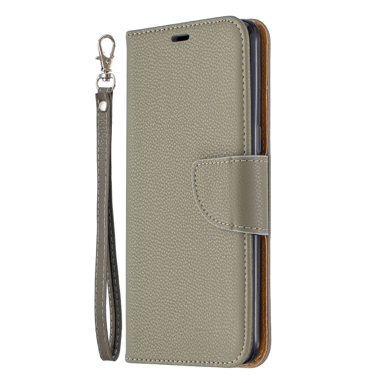 For Galaxy A10s Litchi Texture Pure Color Horizontal Flip PU Leather Case with Holder & Card Slots & Wallet & Lanyard