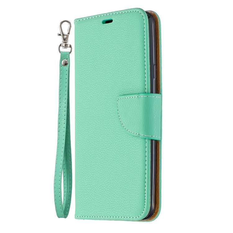 For Galaxy A20s Litchi Texture Pure Color Horizontal Flip PU Leather Case with Holder & Card Slots & Wallet & Lanyard