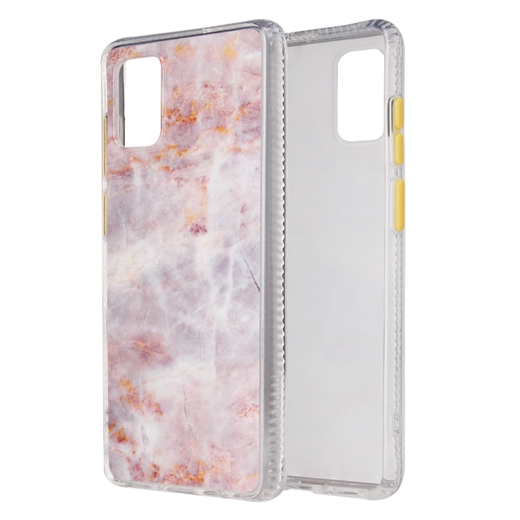 For Samsung Galaxy A71 Coloured Glaze Marble TPU + PC Protective Case
