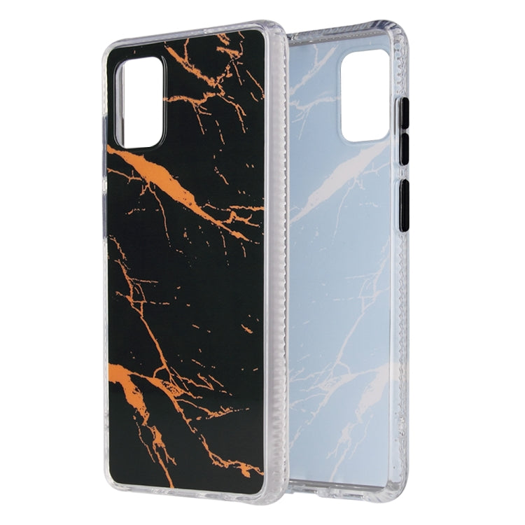 For Samsung Galaxy A71 Coloured Glaze Marble TPU + PC Protective Case