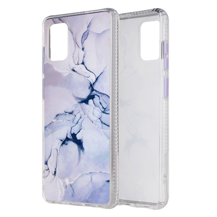 For Samsung Galaxy A71 Coloured Glaze Marble TPU + PC Protective Case