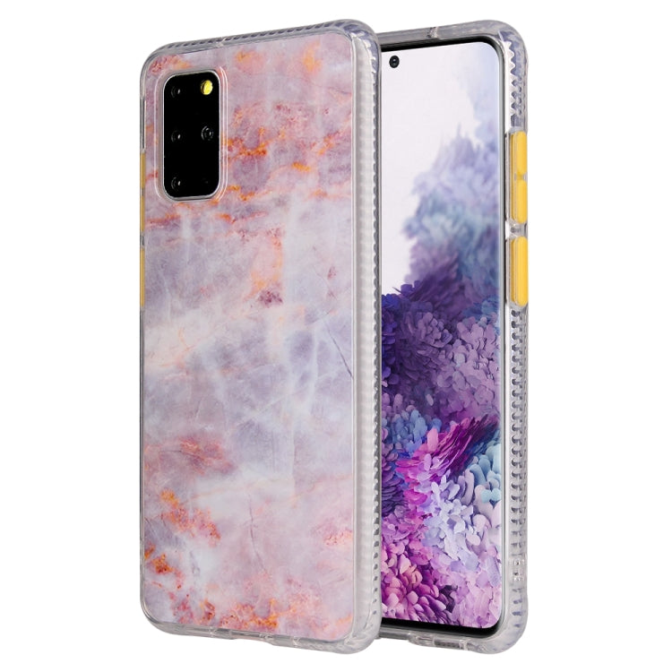 For Samsung Galaxy S20 Coloured Glaze Marble TPU + PC Protective Case