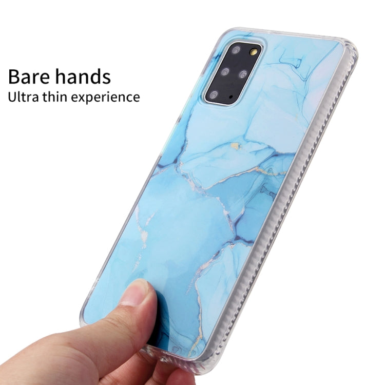 For Samsung Galaxy S20+ Coloured Glaze Marble TPU + PC Protective Case