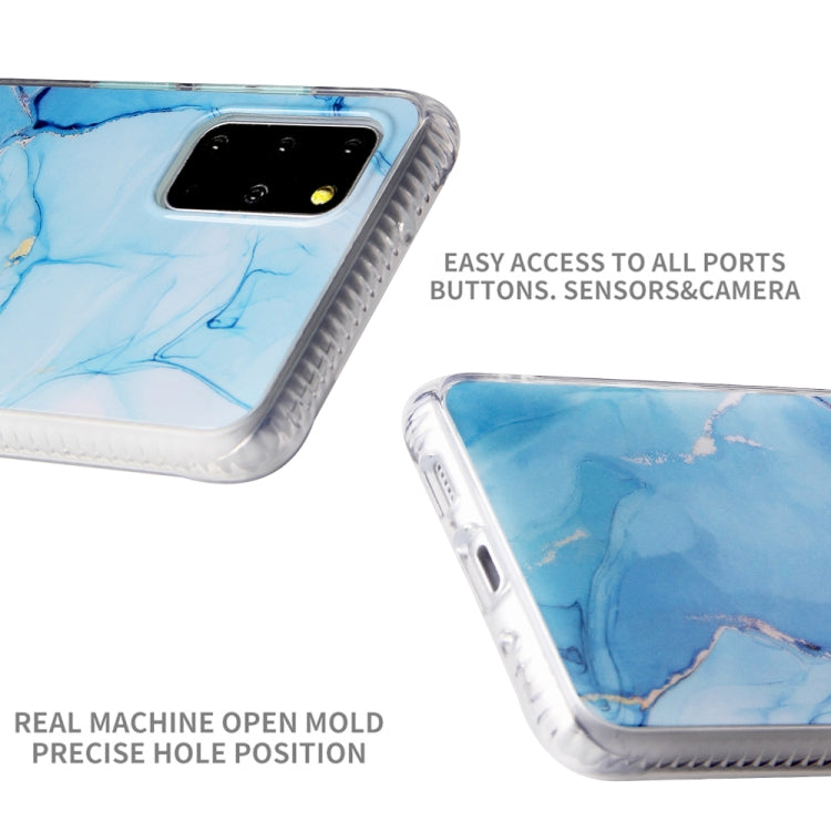 For Samsung Galaxy S20+ Coloured Glaze Marble TPU + PC Protective Case