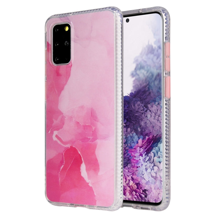 For Samsung Galaxy S20+ Coloured Glaze Marble TPU + PC Protective Case