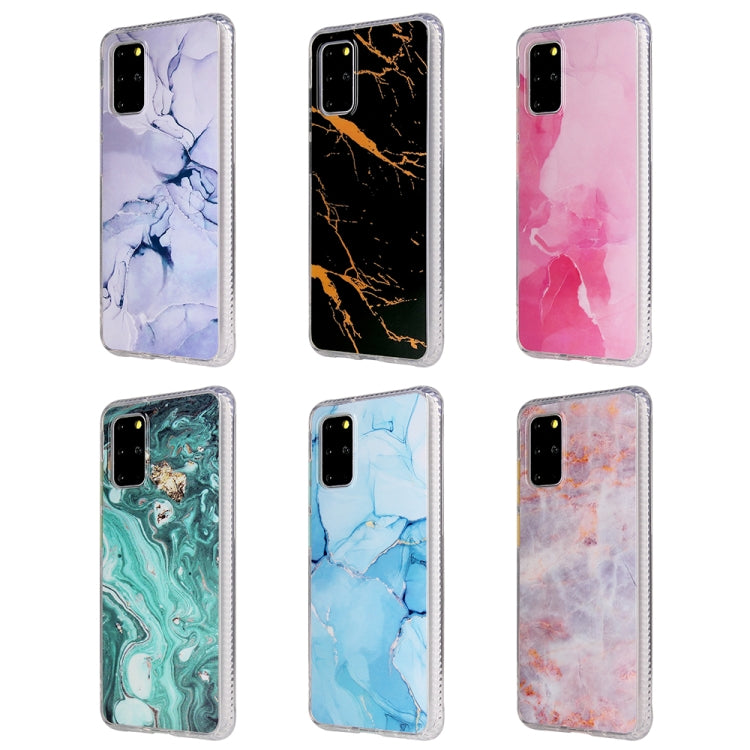 For Samsung Galaxy S20+ Coloured Glaze Marble TPU + PC Protective Case