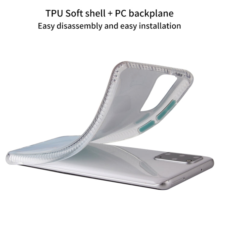 For Samsung Galaxy S20+ Coloured Glaze Marble TPU + PC Protective Case