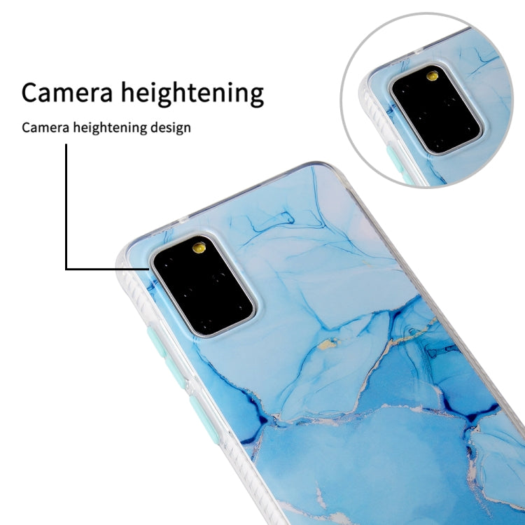 For Samsung Galaxy S20+ Coloured Glaze Marble TPU + PC Protective Case