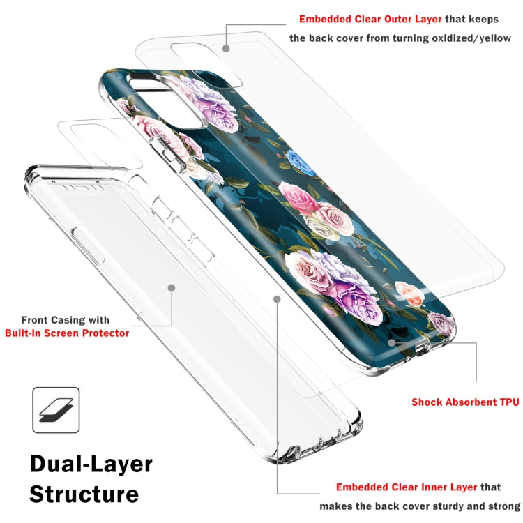 For iPhone 11 Pro Shockproof PC+TPU Back Protective Case + Front PET Screen Protector