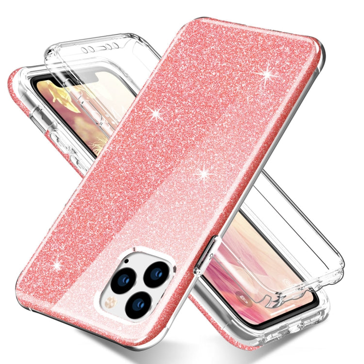 For iPhone 11 Pro Shockproof PC+TPU Back Protective Case + Front PET Screen Protector