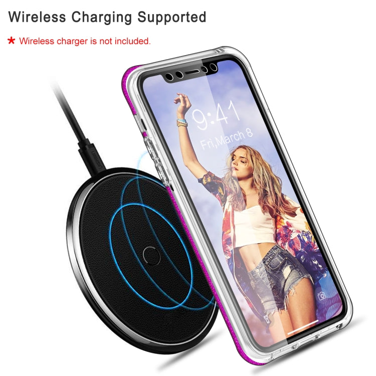 For iPhone 11 Pro Shockproof PC+TPU Back Protective Case + Front PET Screen Protector
