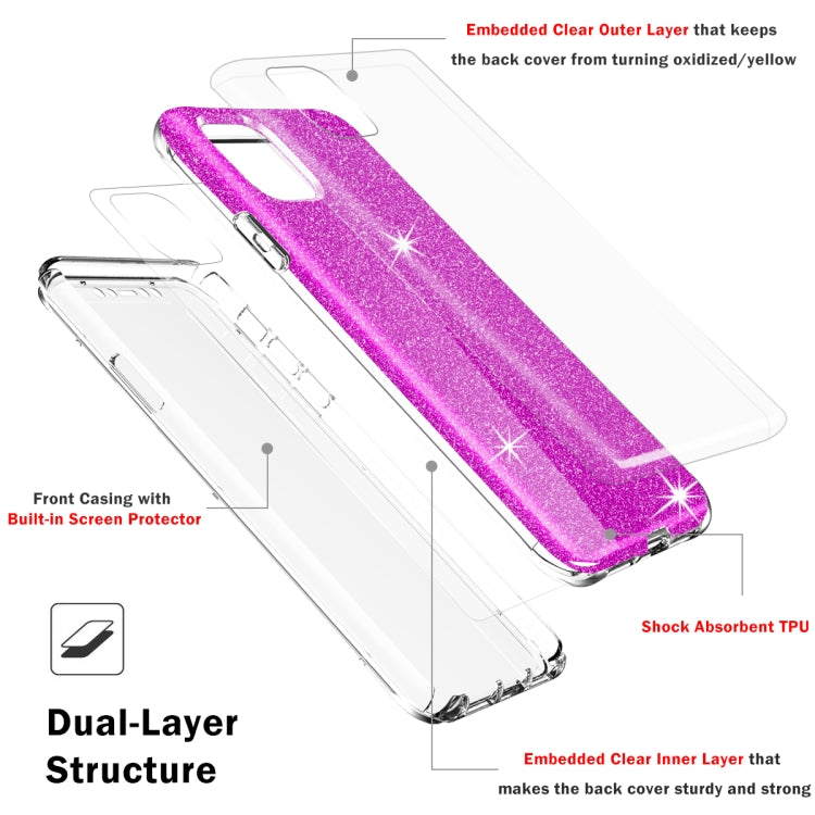 For iPhone 11 Pro Shockproof PC+TPU Back Protective Case + Front PET Screen Protector