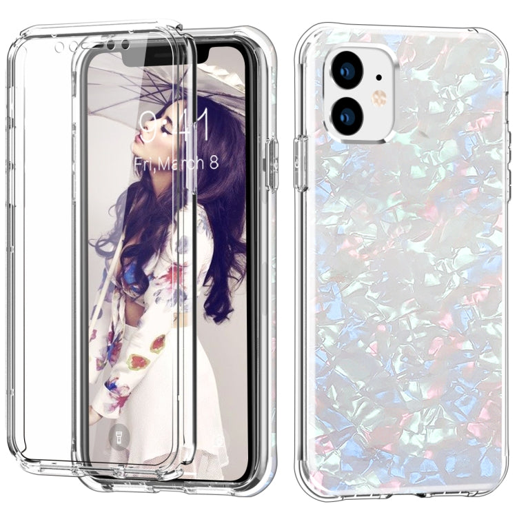 For iPhone 11 Shockproof PC+TPU Back Protective Case + Front PET Screen Protector