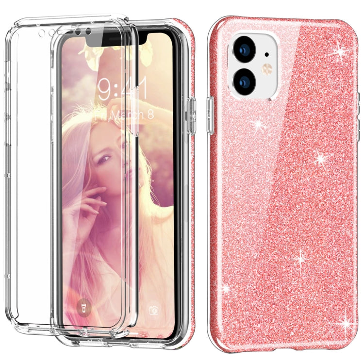 For iPhone 11 Shockproof PC+TPU Back Protective Case + Front PET Screen Protector