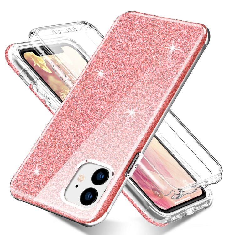 For iPhone 11 Shockproof PC+TPU Back Protective Case + Front PET Screen Protector