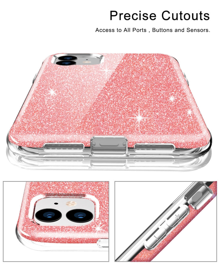 For iPhone 11 Shockproof PC+TPU Back Protective Case + Front PET Screen Protector