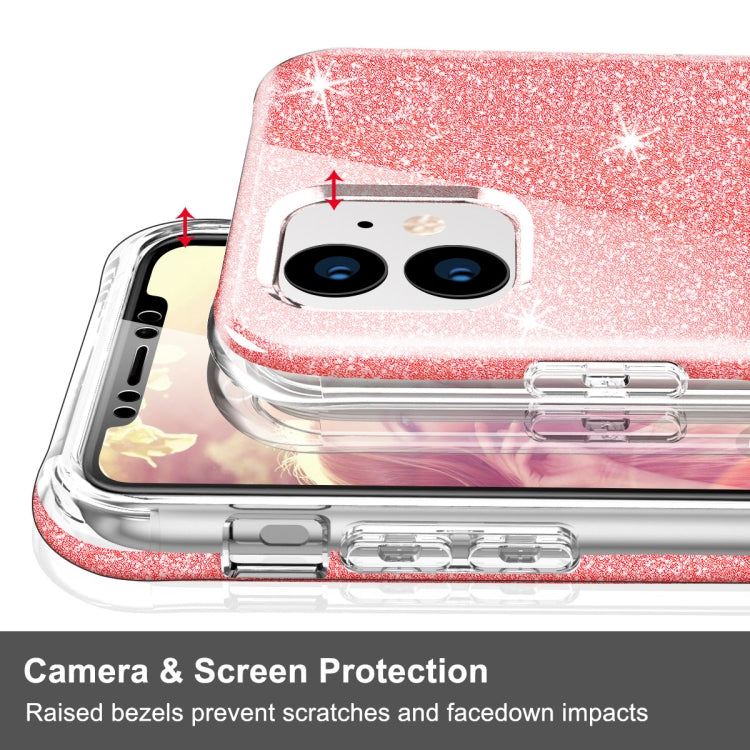 For iPhone 11 Shockproof PC+TPU Back Protective Case + Front PET Screen Protector