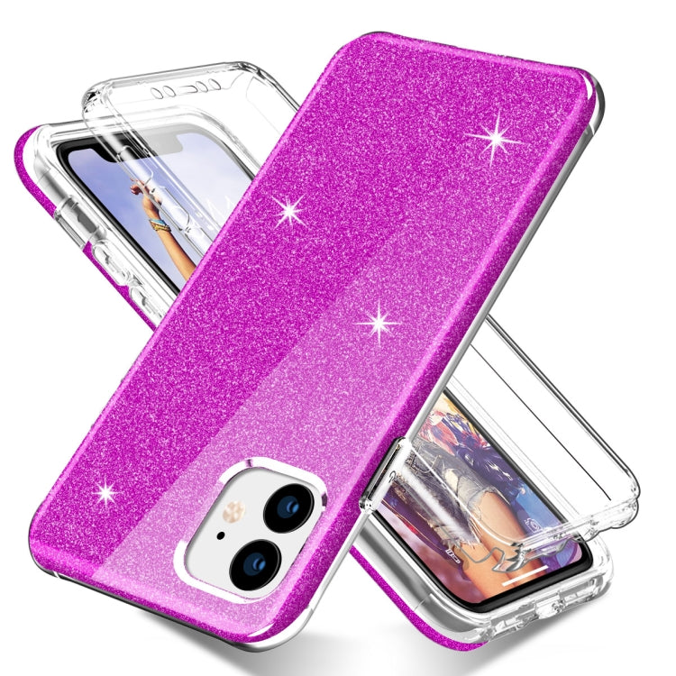 For iPhone 11 Shockproof PC+TPU Back Protective Case + Front PET Screen Protector