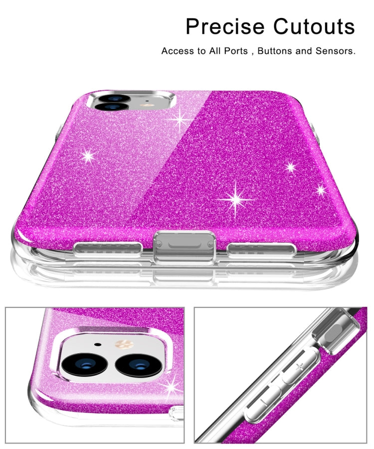 For iPhone 11 Shockproof PC+TPU Back Protective Case + Front PET Screen Protector