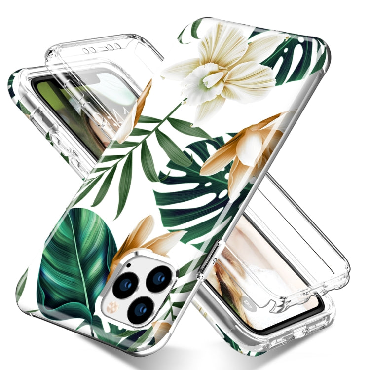 For iPhone 11 Pro Max Shockproof PC+TPU Back Protective Case + Front PET Screen Protector