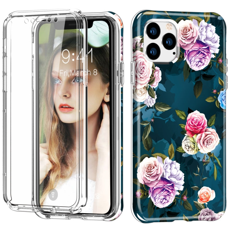 For iPhone 11 Pro Max Shockproof PC+TPU Back Protective Case + Front PET Screen Protector