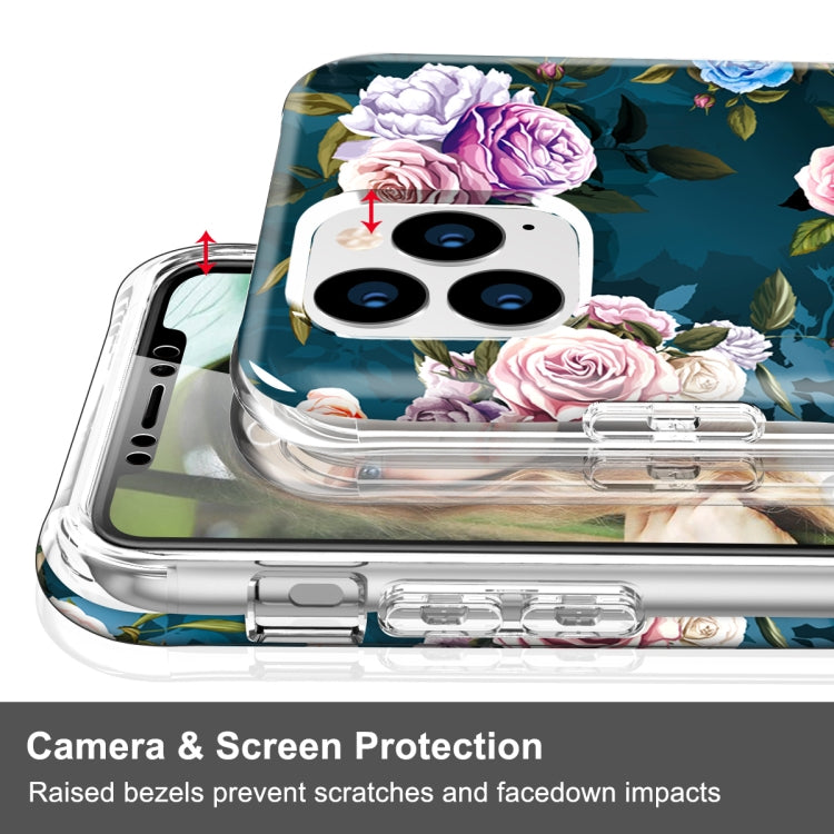 For iPhone 11 Pro Max Shockproof PC+TPU Back Protective Case + Front PET Screen Protector