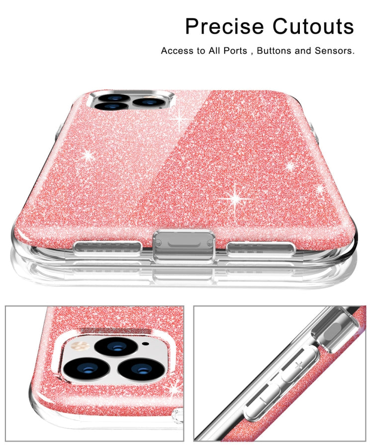 For iPhone 11 Pro Max Shockproof PC+TPU Back Protective Case + Front PET Screen Protector