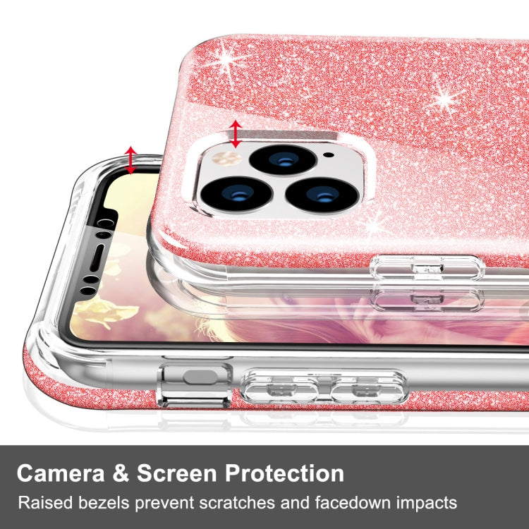 For iPhone 11 Pro Max Shockproof PC+TPU Back Protective Case + Front PET Screen Protector