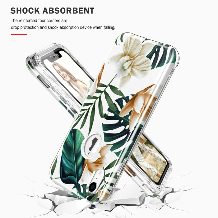 For iPhone XR Shockproof PC+TPU Back Protective Case + Front PET Screen Protector