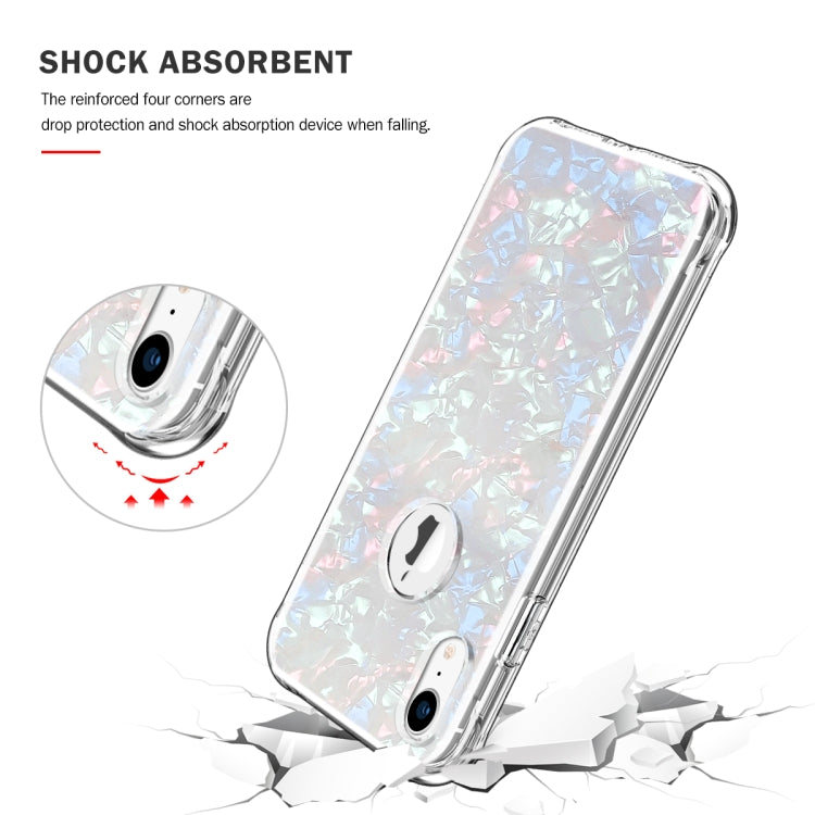 For iPhone XR Shockproof PC+TPU Back Protective Case + Front PET Screen Protector