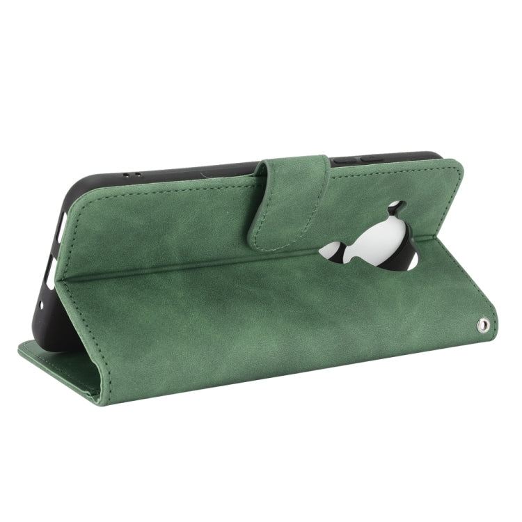 For Nokia 5.4 Solid Color Skin Feel Magnetic Buckle Horizontal Flip Calf Texture PU Leather Case with Holder & Card Slots & Wallet