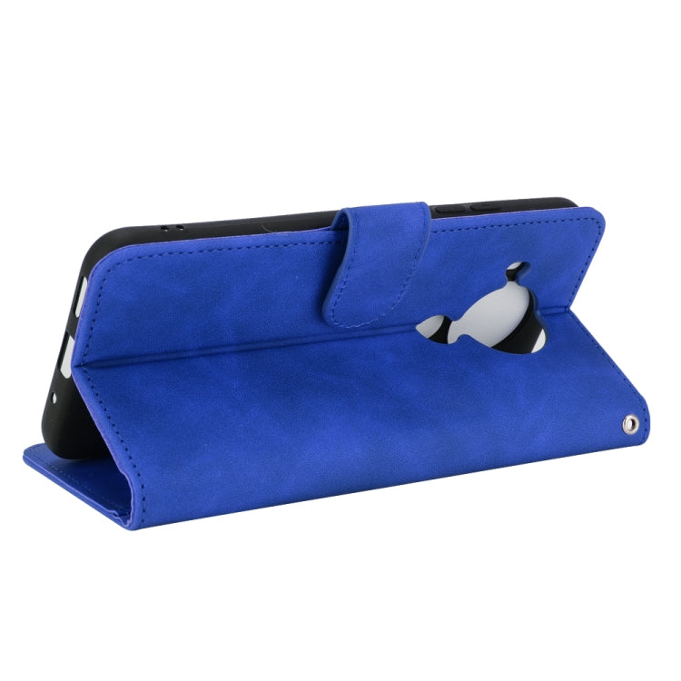 For Nokia 5.4 Solid Color Skin Feel Magnetic Buckle Horizontal Flip Calf Texture PU Leather Case with Holder & Card Slots & Wallet