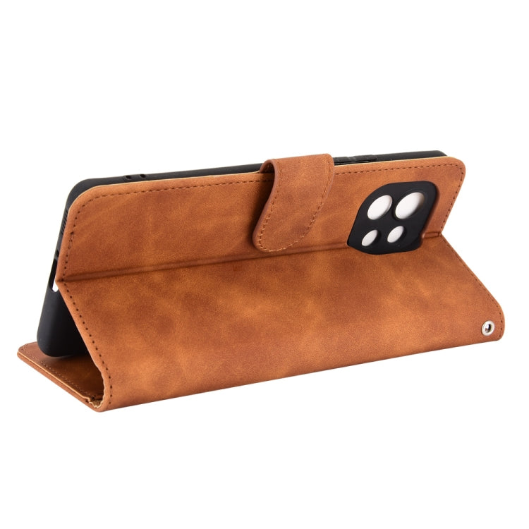 For Xiaomi Mi 11 Solid Color Skin Feel Magnetic Buckle Horizontal Flip Calf Texture PU Leather Case with Holder & Card Slots & Wallet