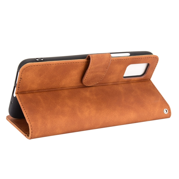 For UMIDIGI A7S Solid Color Skin Feel Magnetic Buckle Horizontal Flip Calf Texture PU Leather Case with Holder & Card Slots & Wallet