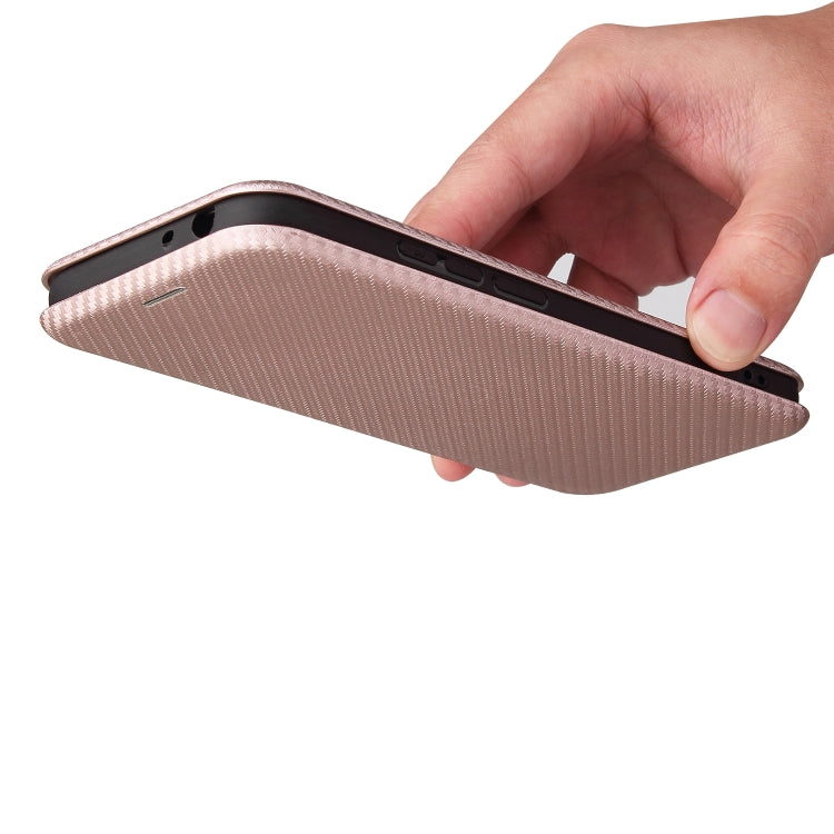For Nokia 5.4 Carbon Fiber Texture Horizontal Flip TPU + PC + PU Leather Case with Card Slot