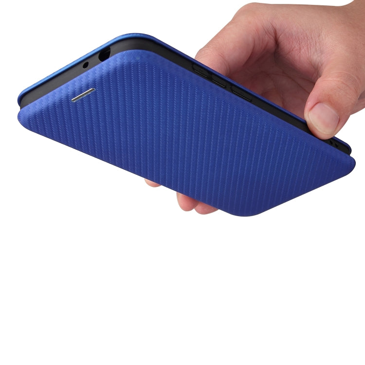 For Nokia 5.4 Carbon Fiber Texture Horizontal Flip TPU + PC + PU Leather Case with Card Slot
