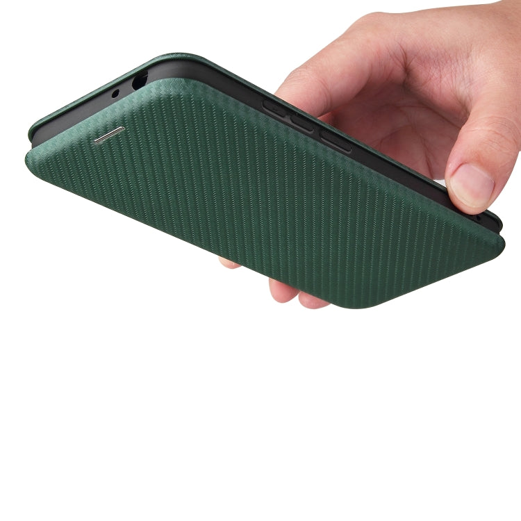 For Nokia 5.4 Carbon Fiber Texture Horizontal Flip TPU + PC + PU Leather Case with Card Slot