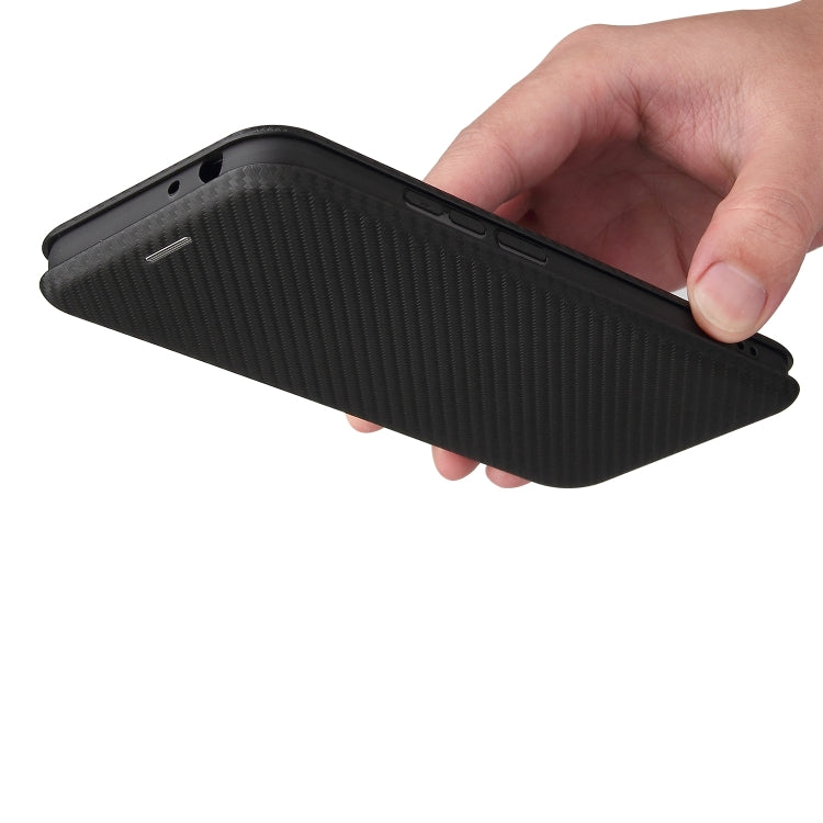 For Nokia 5.4 Carbon Fiber Texture Horizontal Flip TPU + PC + PU Leather Case with Card Slot