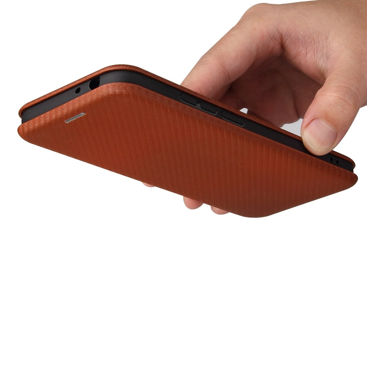 For Nokia 5.4 Carbon Fiber Texture Horizontal Flip TPU + PC + PU Leather Case with Card Slot