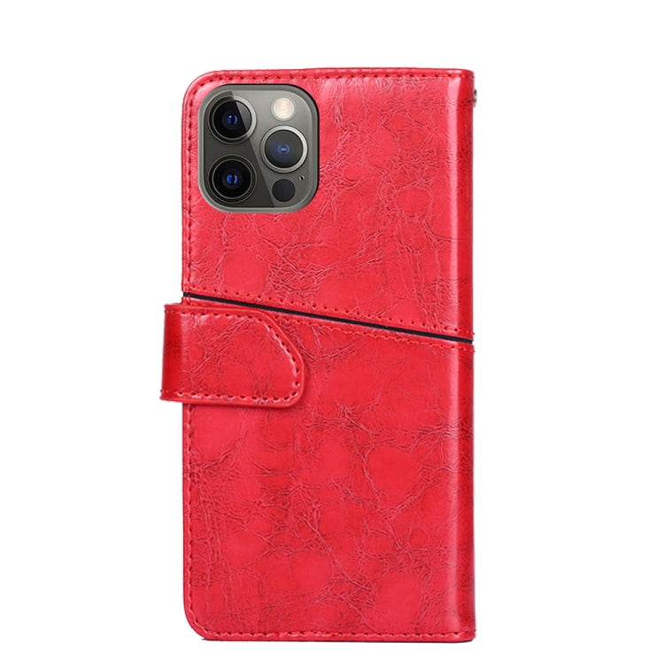 For iPhone 12 mini Geometric Stitching Horizontal Flip TPU + PU Leather Case with Holder & Card Slots & Wallet