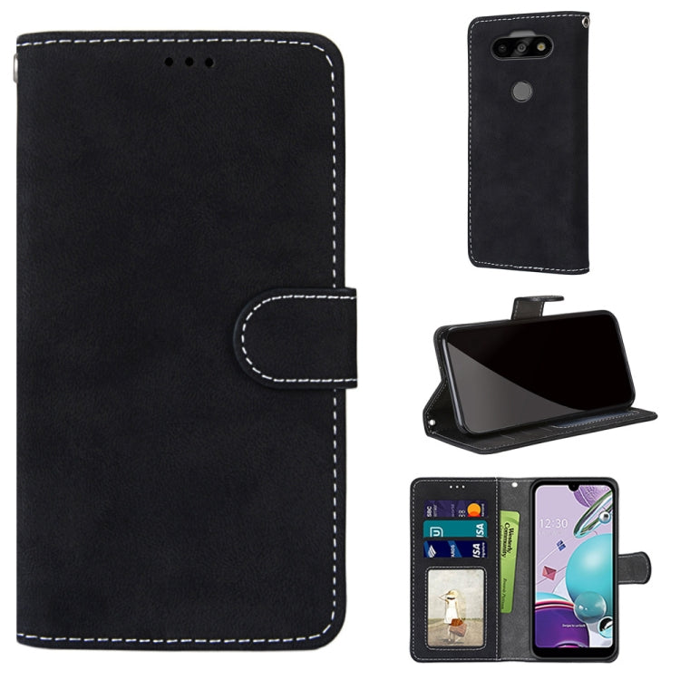 For LG K31 / Aristo5 / Aristo 5 Plus Retro Frosted Horizontal Flip PU Leather Case with Holder & Card Slots & Wallet & Photo Frame