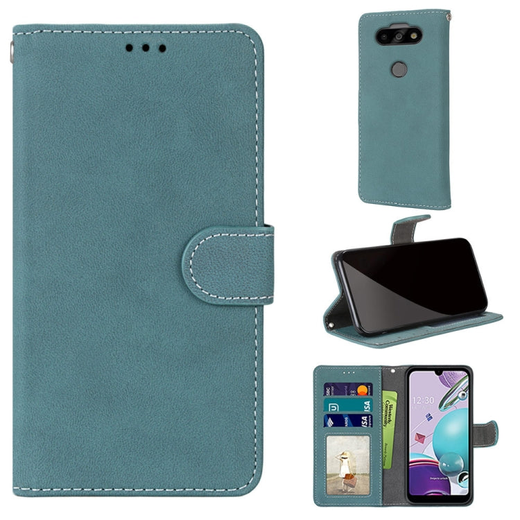 For LG K31 / Aristo5 / Aristo 5 Plus Retro Frosted Horizontal Flip PU Leather Case with Holder & Card Slots & Wallet & Photo Frame